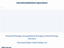 Tablet Screenshot of handwristelbowphysicaltherapy.com